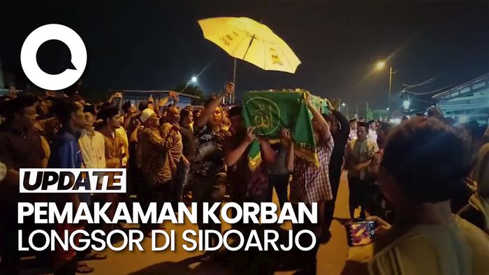 Video Pemakaman 5 Korban Longsor Pacet-Cangar di Sidoarjo