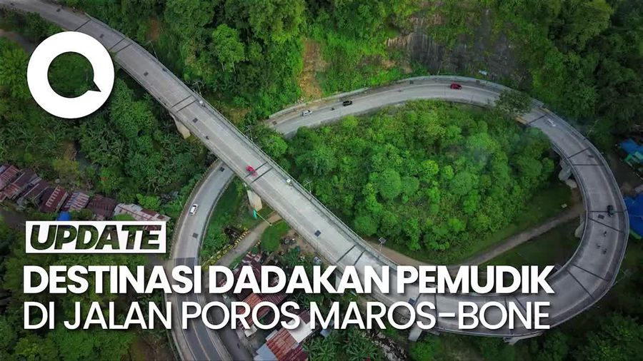 Video: Elevated Tompo Ladang Maros, Destinasi Dadakan Pemudik yang Istirahat