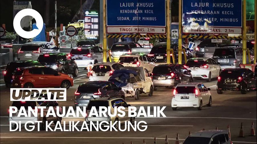 Video: Situasi Lalin di Tol Kalikangkung Ramai Lancar Malam Ini