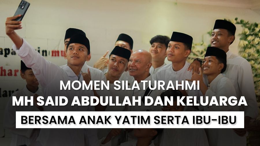 Momen Silaturahmi MH Said Abdullah dan Keluarga Bersama Anak Yatim serta Ibu-Ibu