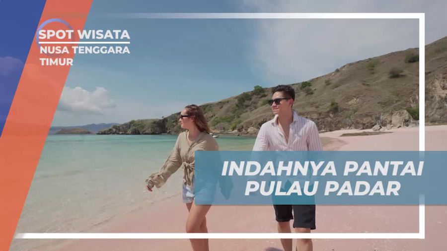 Bersantai di Pantai Pulau Padar yang Menakjubkan, Nusa Tenggara Timur