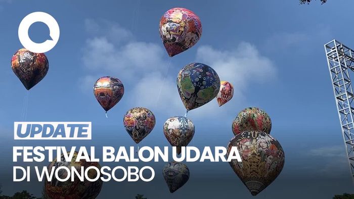 Video: Indahnya Balon Udara Warna-warni di Langit Wonosobo