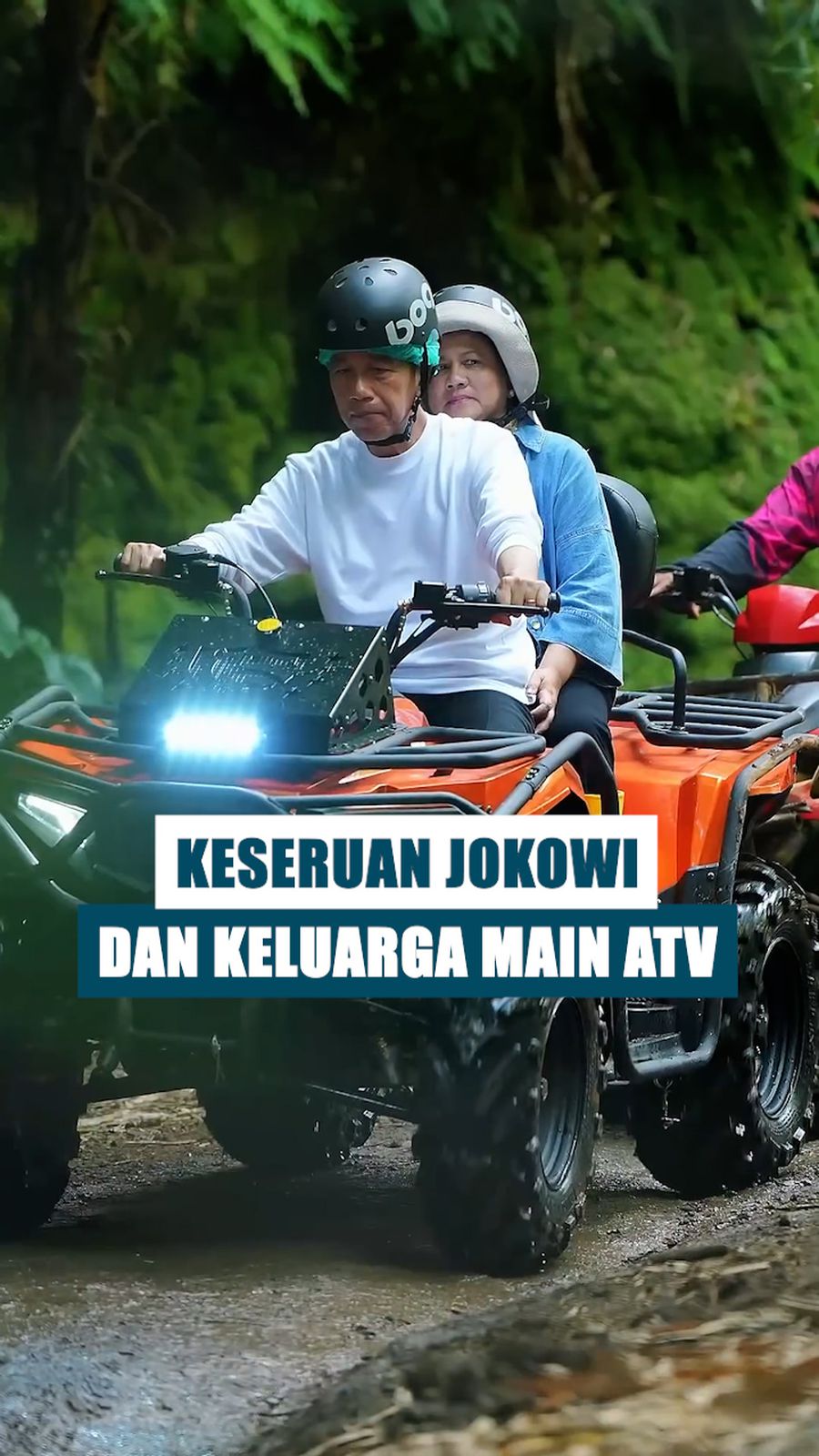 Video Jokowi dan Keluarga Main ATV di Bali, Habiskan Libur Lebaran