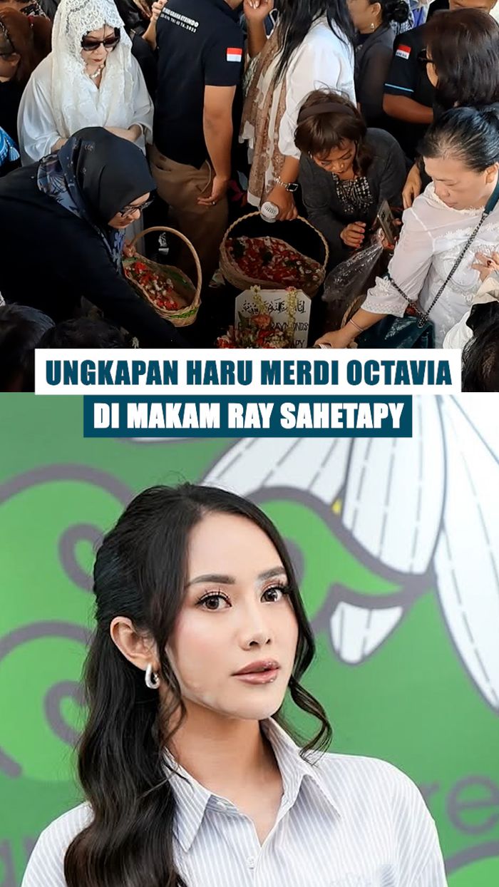 Video: Isi Tulisan Haru Merdi Octavia di Depan Makam Ray Sahetapy