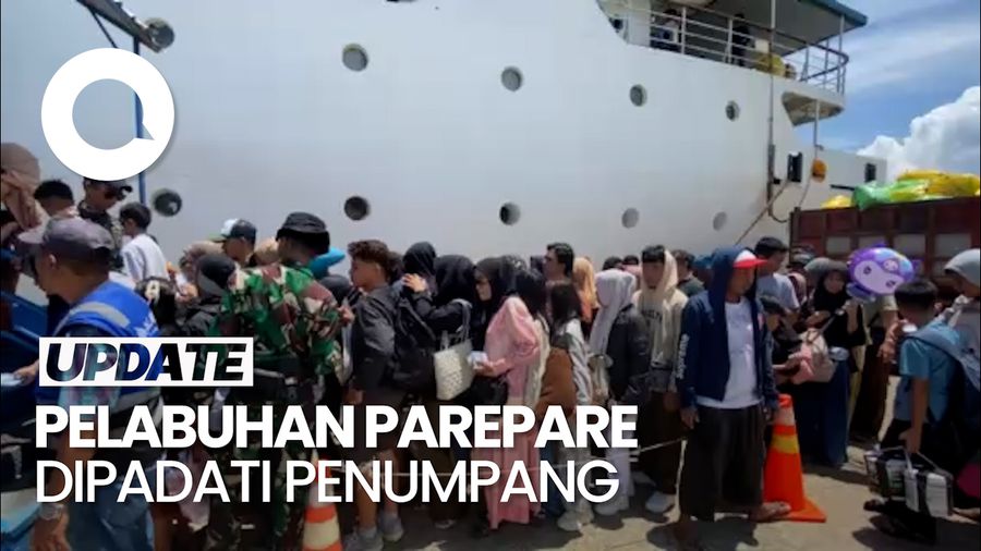 Video: Suasana Pelabuhan Parepare Dipadati Penumpang di H+7 Lebaran