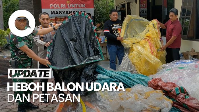  Video: Polisi Amankan Puluhan Balon Udara dan Petasan Jumbo di Trenggalek