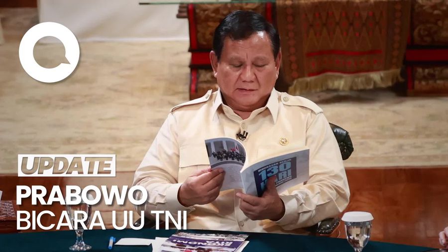 Video Prabowo Tegaskan Tak Ada Niat Bangkitkan Dwifungsi Lewat UU TNI: Come On! 