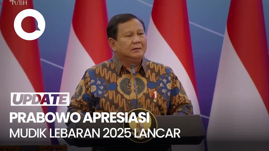 Video Prabowo Apresiasi Mudik Lebaran 2025 Lancar: Kecelakaan Turun 30%