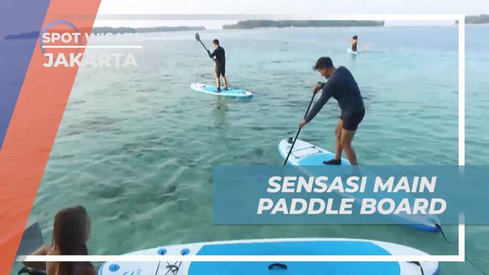 Rasakan Sensasi Menyusuri Laut dengan Paddle Board di Pulau Macan