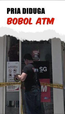  Video: Momen Polisi Tangkap Pria Kepergok Bobol Mesin ATM di Gorontalo