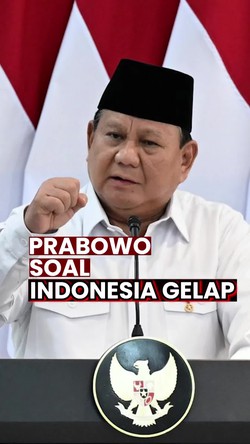 Video Prabowo Soal Indonesia Gelap: Kalau Bangun Pagi Saya Lihat Cerah