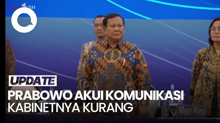 Video Prabowo Akui Komunikasi Kabinetnya Kurang: Tanggung Jawab Saya