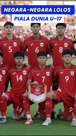 Video: Daftar Negara Lolos Piala Dunia U-17, Indonesia Salah Satunya