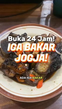 Video Iga Bakar Viral di Yogyakarta yang Buka 24 Jam