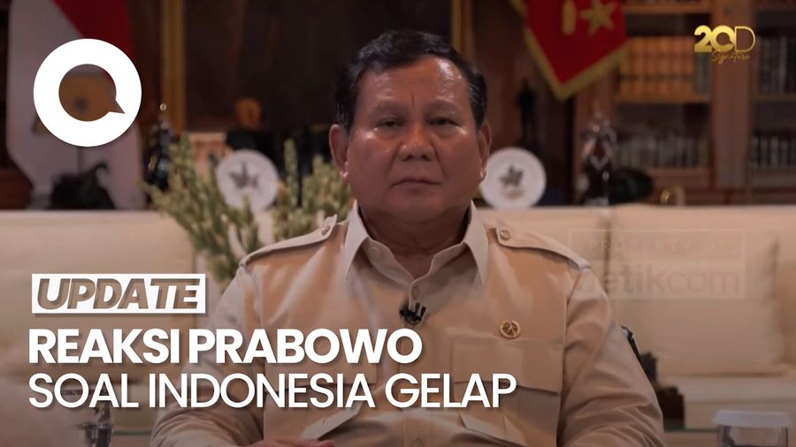 Video Prabowo: Kalau Memang Indonesia Gelap, Mari Kita Kerja Supaya Tidak Gelap