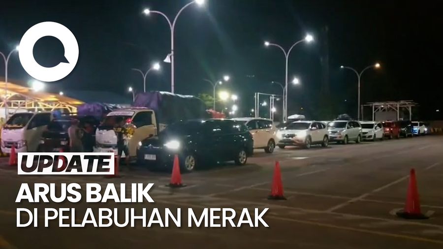 Video: Pelabuhan Merak Terpantau Lengang Malam Ini