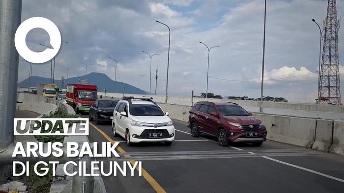Video: H+8 Lebaran, Arus Lalin di GT Cileunyi Masih Ramai