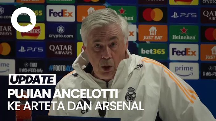 Video Ancelotti: Nggak Banyak Tim Sekomplet Arsenal