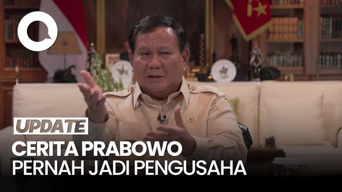 Video Prabowo Cerita Pernah Jadi Pengusaha 25 Tahun di Luar Kekuasaan