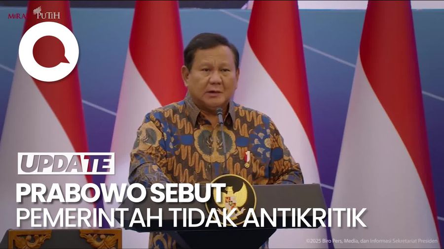 Video Prabowo: Pemimpin Harus Terbuka untuk Masukan, Tidak Antikritik