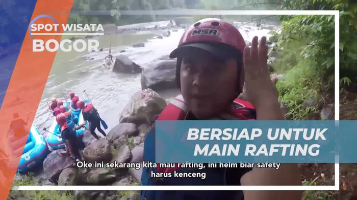 Keseruan Menantang Saat Persiapan Rafting di Cianten River Bogor