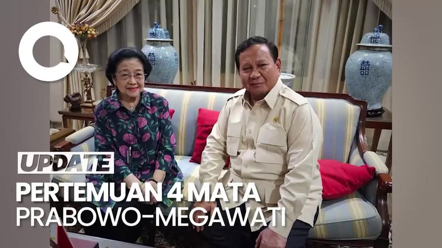 Video: Senyum Megawati dan Prabowo Saat Bertemu di Teuku Umar