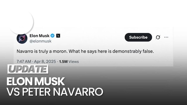 Video Gedung Putih soal Elon Musk Vs Peter Navarro