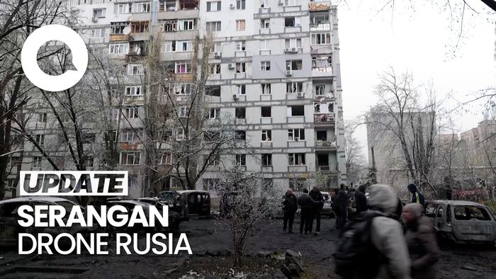 Video: Drone Tempur Rusia Hantam Apartemen di Dnipro, 15 Terluka