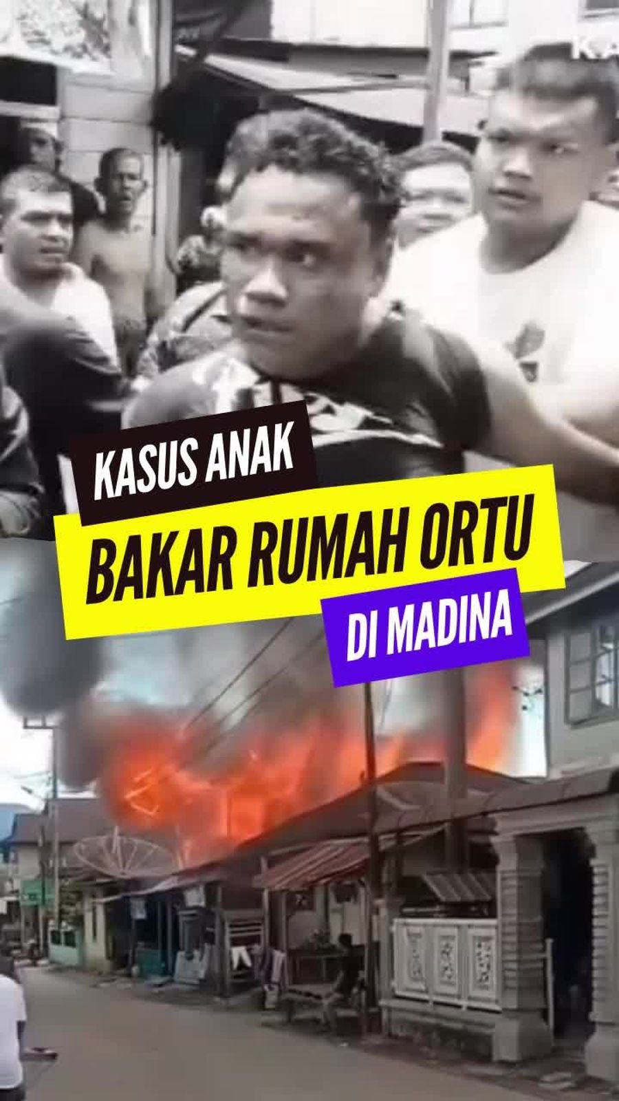 Video: Kesal Tak Diberi Uang, Pemuda di Mandailing Natal Bakar Rumah Ortu
