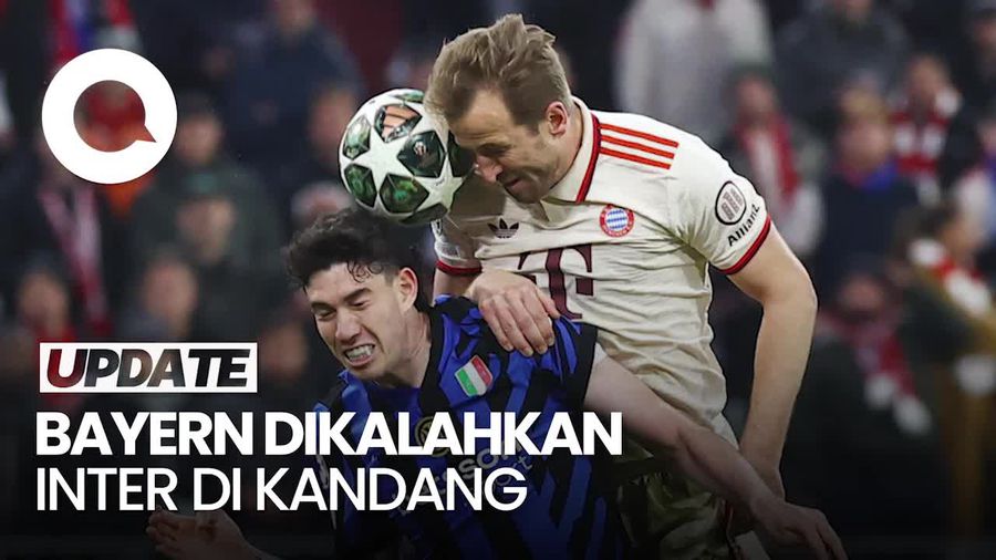 Video Liga Champions: Inter Milan Menang Tipis 2-1 Kontra Bayern Munchen