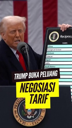 Video: Tarif Impor Baru Ditunda 90 Hari, Trump Buka Peluang Negosiasi
