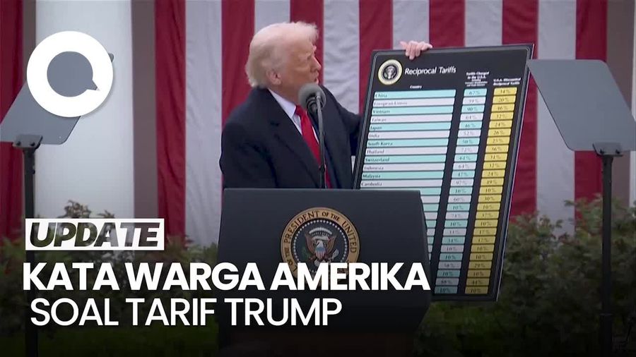 Video: Respons Warga Amerika soal Trump Tunda Kenaikan Tarif Selama 90 Hari