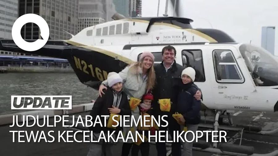 Video Kecelakaan Helikopter New York Tewaskan Pejabat Siemens dan Keluarganya