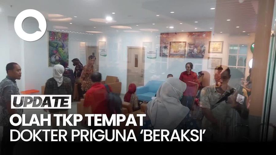 Video Polisi Olah TKP Ruangan Tempat Dokter Priguna Lakukan Aksi Bejatnya