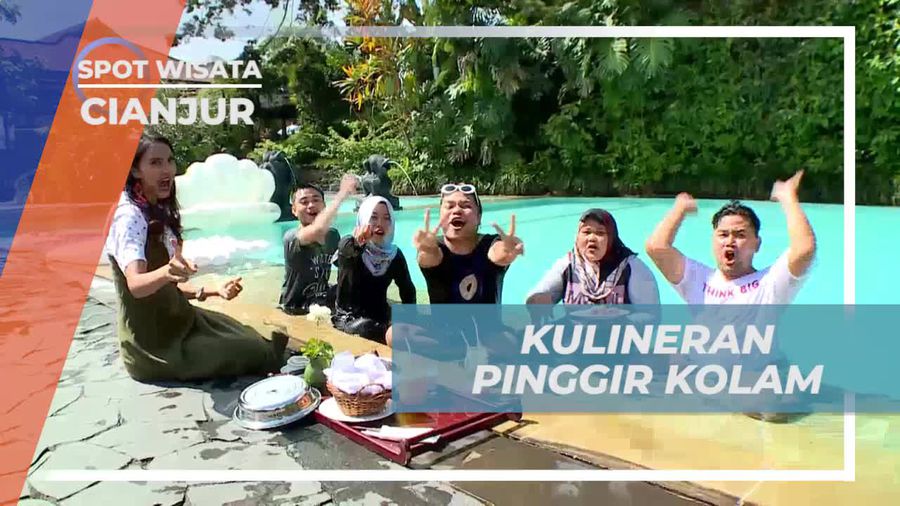 Bersantai dan Berenang Di Kolam Pinggir Kolam di Cianjur