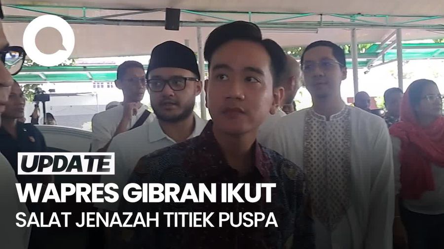 Video: Momen Wapres Gibran Ikut Salat Jenazah Titiek Puspa