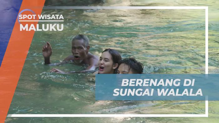Menyegarkan Diri dengan Berenang di Sungai Walala, Maluku