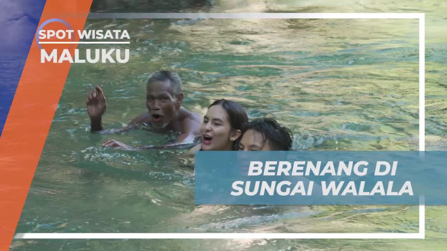 Menyegarkan Diri dengan Berenang di Sungai Walala, Maluku