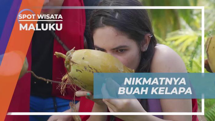Nikmati Segarnya Air Kelapa di Maluku