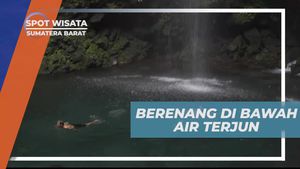Berenang dan Bermain Air di Bawah Air Terjun Proklamator yang Menakjubkan di Sumatera Barat