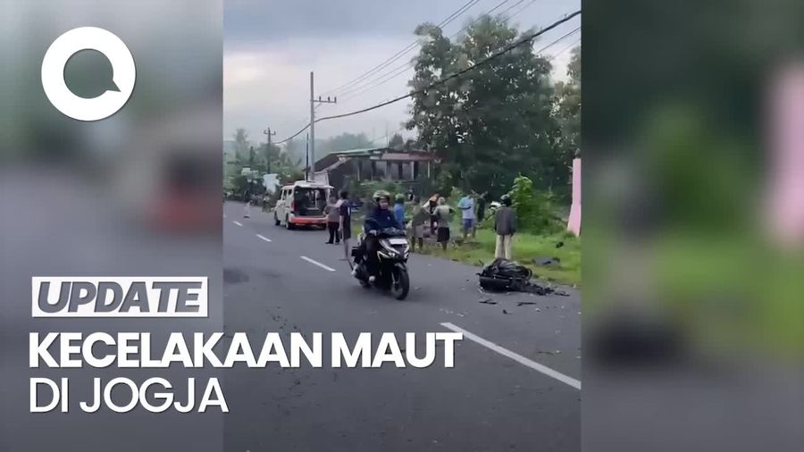 Video: Motor Ringsek Ditabrak Truk di Yogyakarta, Pasutri Tewas
