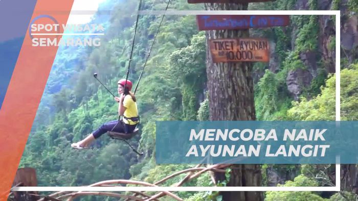 Mencoba Naik Ayunan Langit di Sepakung, Semarang