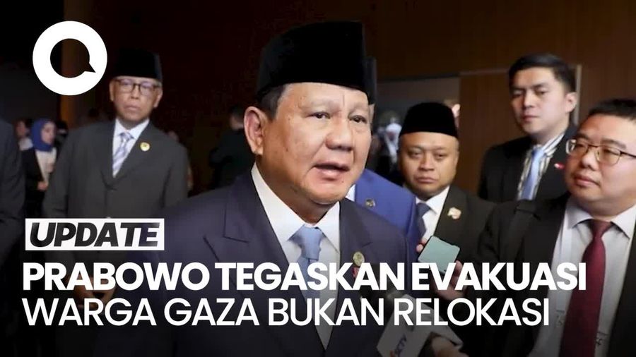 Video: Prabowo Tegaskan Evakuasi 1.000 Warga Gaza untuk Membantu, Bukan Relokasi