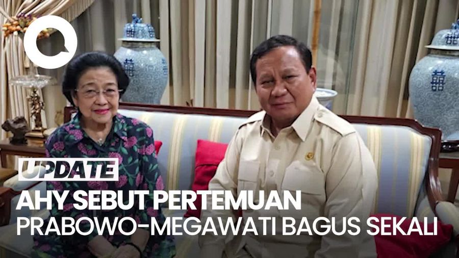 Video AHY Tanggapi Pertemuan Prabowo-Megawati: Bagus Sekali