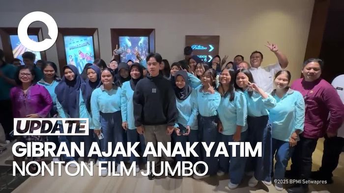Video Momen Wapres Gibran Ajak Anak Yatim Nobar Film Jumbo