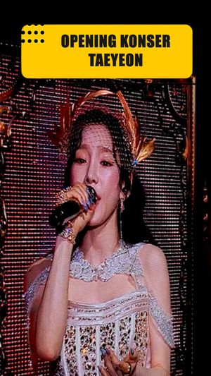 Video Taeyeon Buka Konser The Tense dengan Lagu Fabulous