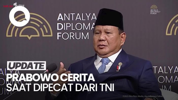 Video: Prabowo Cerita Patuh saat Dipecat dari TNI di Antalya Forum Turkiye