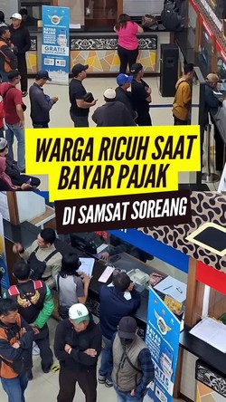 Video: Penyebab Warga Ricuh saat Bayar Pajak di Samsat Soreang