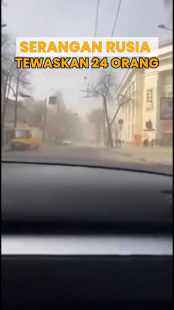 Video: Detik-detik Rudal Rusia Hantam Kota Sumy Ukraina