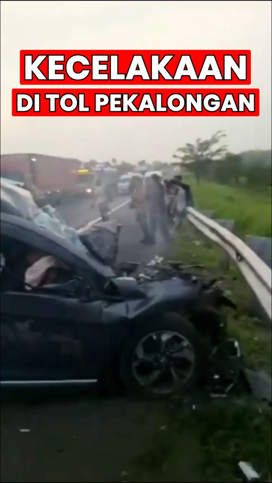 Video: Korban Tewas BRV Lawan Arah di Tol Pekalongan Jadi 2 Orang